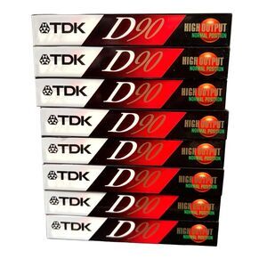 New Lot 8 TDK D90 Blank Audio Cassette Tapes IECI/Type 1 High Output
